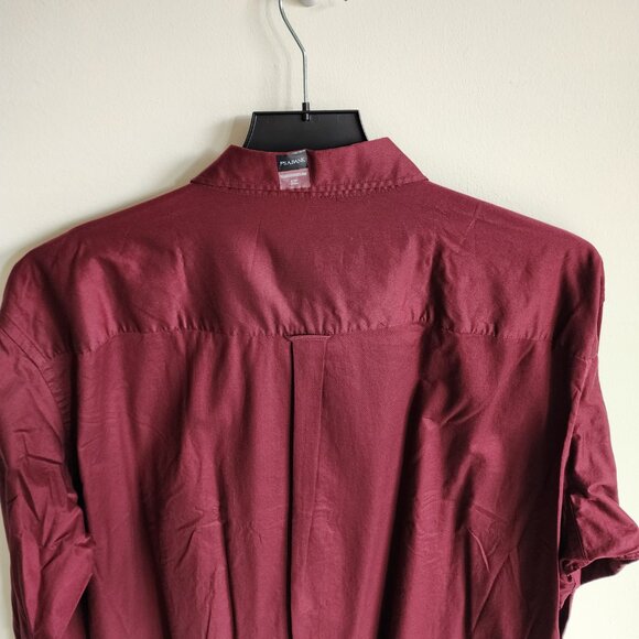3XL Red Shirt Maroon Burgundy Jos A Bank New Oxford Button Down Traditional Fit - Picture 14 of 16